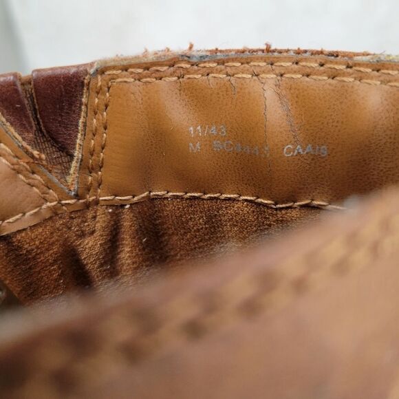 BOC Born Concepts Brown Leather Split Toe Buckel Heel Mule Women's Size 11 - Picture 13 of 14